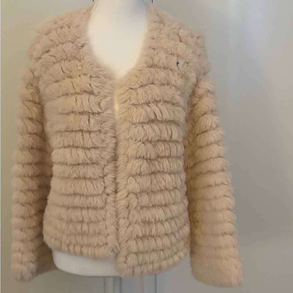 Faux Fur Jacket - light pink